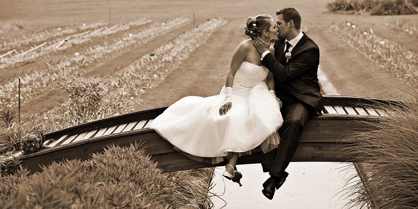 Hochzeitspaar in Brüglingen, Basel.